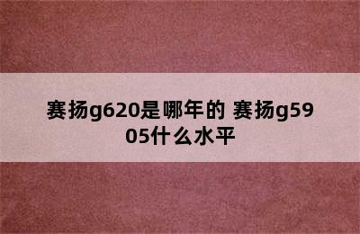 赛扬g620是哪年的 赛扬g5905什么水平